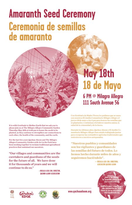 Honoring our Elders and Seeds